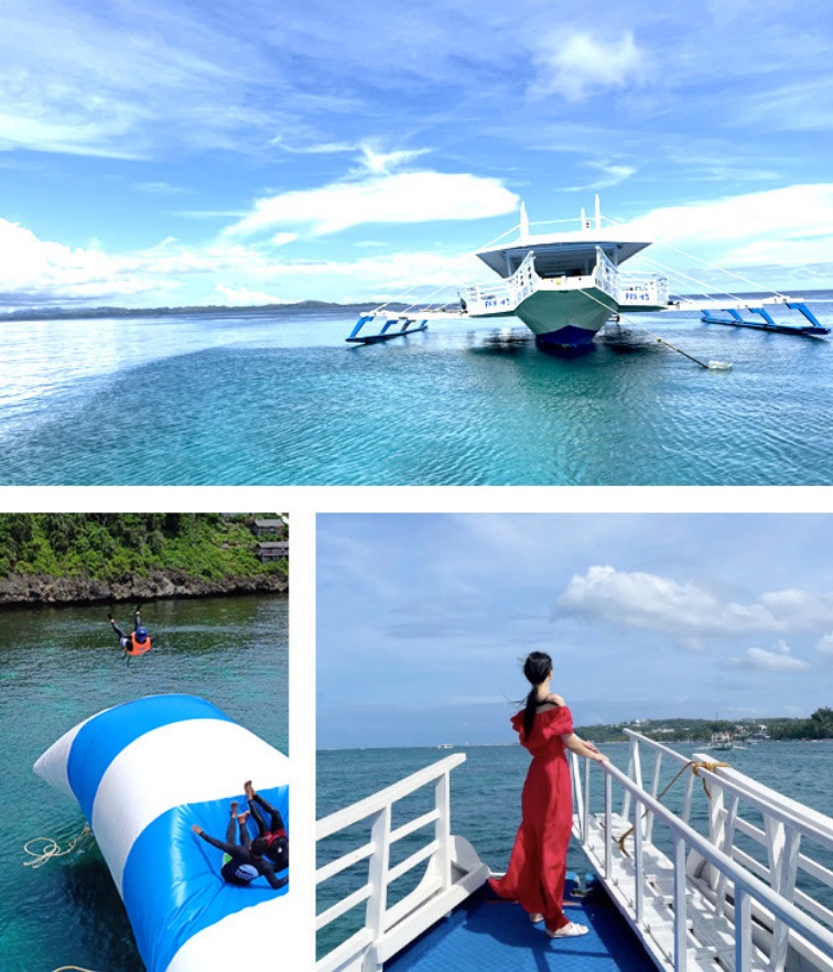 [보라카이] 보라아재 호핑투어 클리프 아재투어 구명조끼 씨푸드 음료포함